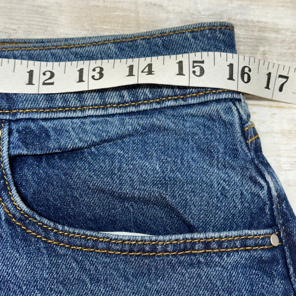 Ann Taylor The Barrel High Rise Dark Wash Jeans Women's Size 12‎ NEW - Picture 7 of 9